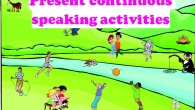 Present continuous speaking activities