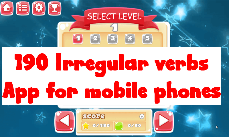 Read more about the article 190 Irregular Verbs mobile app