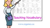 Teaching vocabulary
