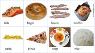 Food vocabulary pictionary