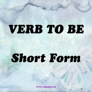 Verb to be - Games to learn English