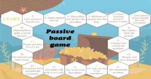 Passive voice board game