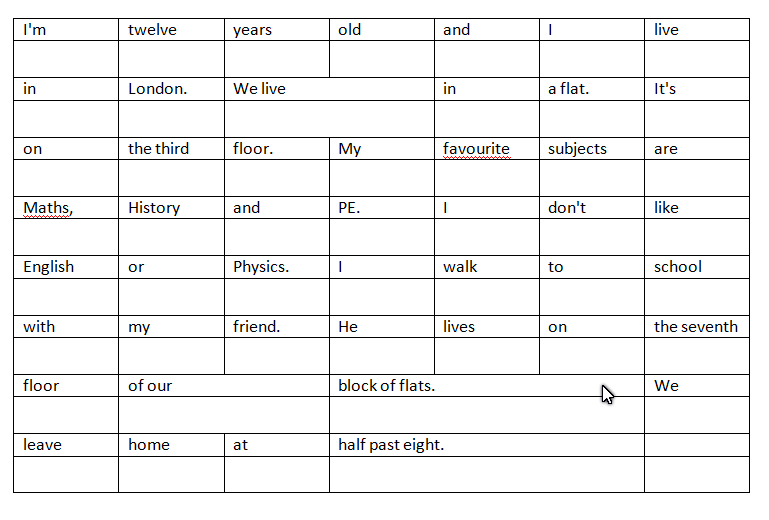 Translation table