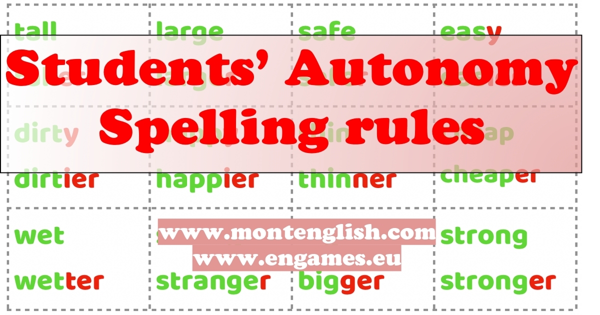Read more about the article Students’ Autonomy – Spelling Rules