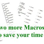 Two more Microsoft Word Macros