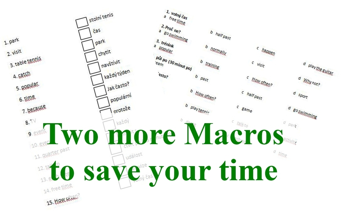 Read more about the article Two more Microsoft Word Macros
