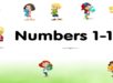 A set of activities to learn the numbers from 1 to 10
