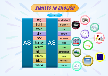 Similes for learners of English