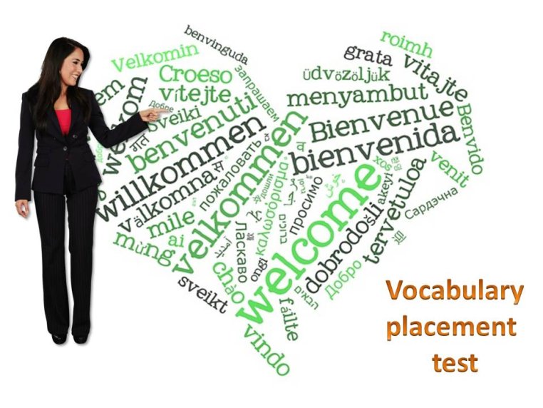Vocabulary placement test